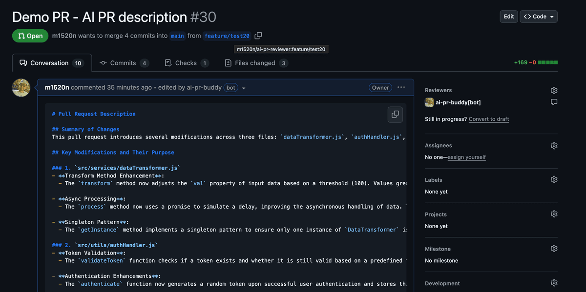 Automating Pull Request Descriptions with OpenAI and Vercel